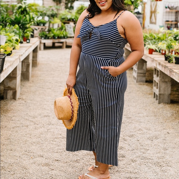 Margaret Maritime Striped Jumpsuit - Picture 4 of 12